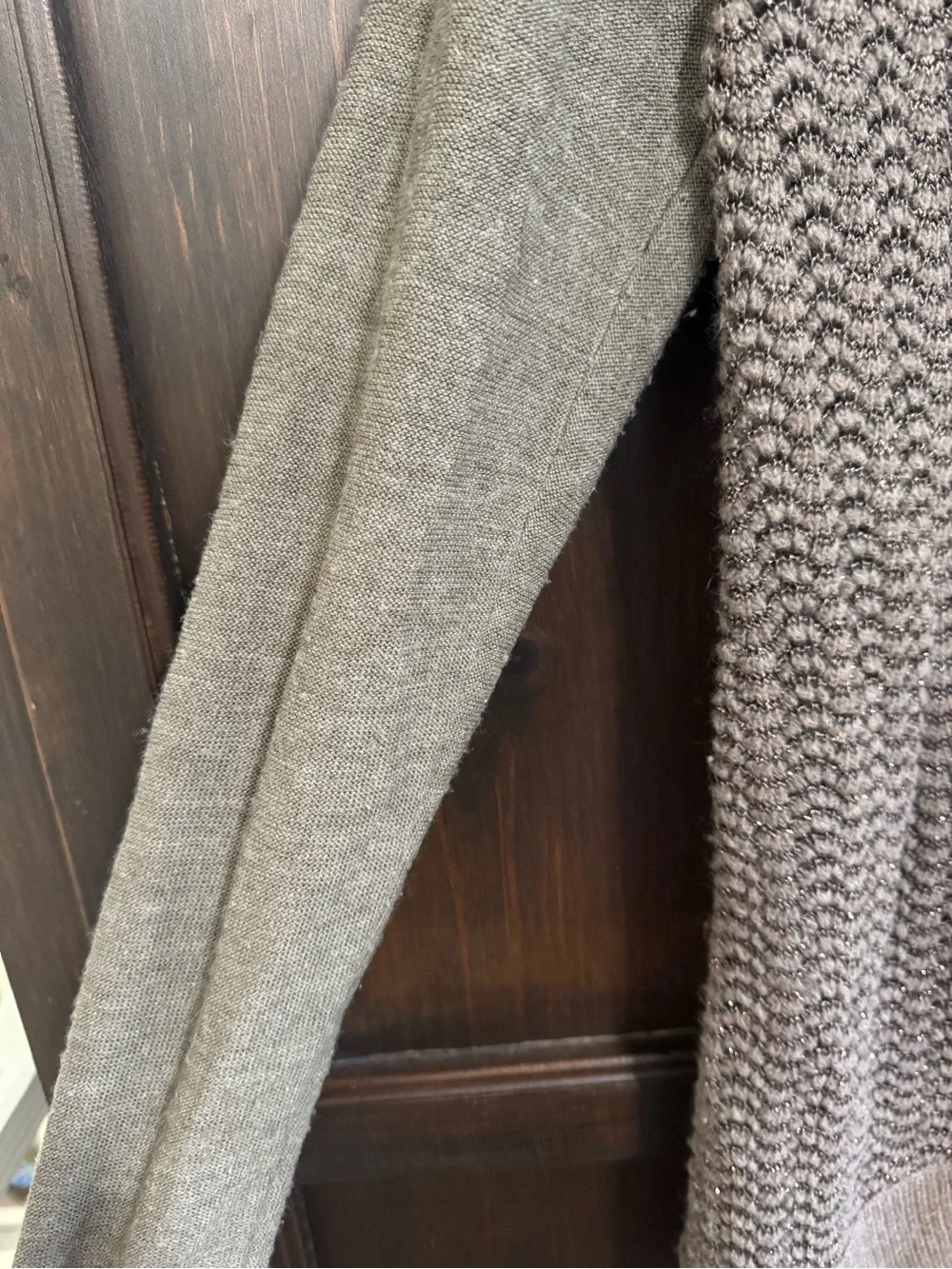 Free People Willow Caroline Cardigan Brown Metallic Knit Button-Up Sweater Boho